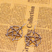 Wholesale Silver Life Pentagram Earrings JDC-ES-YYFF008 Earrings 燕羽飞飞 Wholesale Jewelry JoyasDeChina Joyas De China
