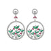 Wholesale Silver Needle Copper Colored Zircon Earrings JDC-ES-XuF118 Earrings 旭帆 A Wholesale Jewelry JoyasDeChina Joyas De China