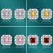 Wholesale silver plated color pomegranate red geometric square stud earrings JDC-ES-BZ010 Earrings 标志 Wholesale Jewelry JoyasDeChina Joyas De China