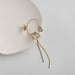 Wholesale silver rhinestone fringe fly swallow alloy earhook JDC-ES-ChiH011 Earrings 池豪 Golden right ear Wholesale Jewelry JoyasDeChina Joyas De China
