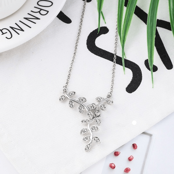 Wholesale silver rhinestone necklace JDC-NE-XingL024 Necklaces 星銮 Wholesale Jewelry JoyasDeChina Joyas De China