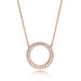 Wholesale Silver Rhinestone Necklace JDC-NE-XingL026 Necklaces 星銮 Rose gold Wholesale Jewelry JoyasDeChina Joyas De China