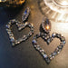 Wholesale Silver Rhinestone Steel Pin Earrings JDC-ES-ZhanS001 Earrings 瞻盛 Wholesale Jewelry JoyasDeChina Joyas De China