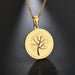 Wholesale silver Stainless Steel Tree of Life Necklace JDC-NE-RXSFL008 Necklaces JoyasDeChina Wholesale Jewelry JoyasDeChina Joyas De China