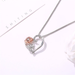 Bulk Jewelry Wholesale silver zircon Rose Necklace JDC-NE-A315 Wholesale factory from China YIWU China