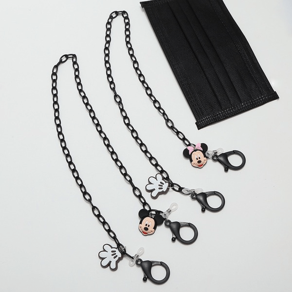 Wholesale Simple Black Acrylic Mouse Mask Chain JDC-MC-ZhanY001 Maskchain 展言 Wholesale Jewelry JoyasDeChina Joyas De China