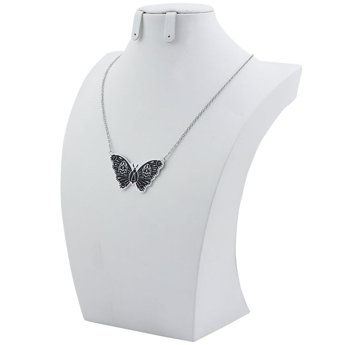 Wholesale simple Butterfly Necklace MOQ≥2 JDC-NE-YiD013 necklaces 宜达 Wholesale Jewelry JoyasDeChina Joyas De China