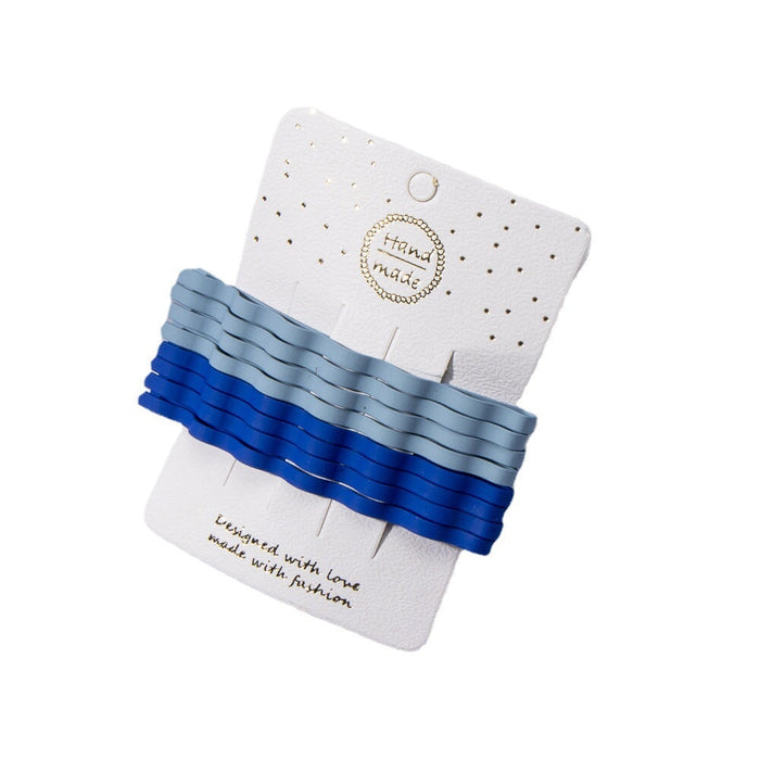 Wholesale simple candy color wavy hair clips JDC-HC-XinX001 Hair Clips 心喜 Wholesale Jewelry JoyasDeChina Joyas De China