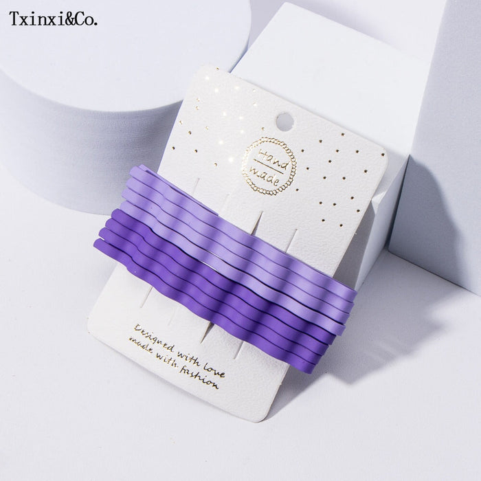 Wholesale simple candy color wavy hair clips JDC-HC-XinX001 Hair Clips 心喜 Wholesale Jewelry JoyasDeChina Joyas De China