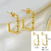 Wholesale simple circle retro fashion copper gold-plated earrings JDC-ES-RXSFL010 Earrings 尚芙乐 Wholesale Jewelry JoyasDeChina Joyas De China