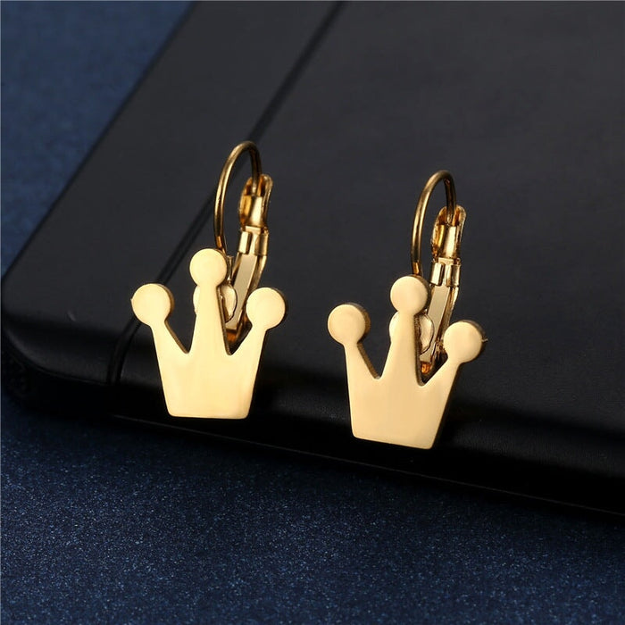 Wholesale simple cold wind class titanium earrings JDC-ES-Mingm027 Earrings 敏萌 Wholesale Jewelry JoyasDeChina Joyas De China