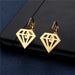 Wholesale simple cold wind class titanium earrings JDC-ES-Mingm027 Earrings 敏萌 EZ62 Wholesale Jewelry JoyasDeChina Joyas De China