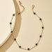 Wholesale simple Green Rhinestone short single layer Necklaces JDC-NE-C242 Necklaces 陌茗 Wholesale Jewelry JoyasDeChina Joyas De China