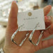 Wholesale Simple Metal Earrings JDC-ES-WN014 Earrings 薇妮 Wholesale Jewelry JoyasDeChina Joyas De China