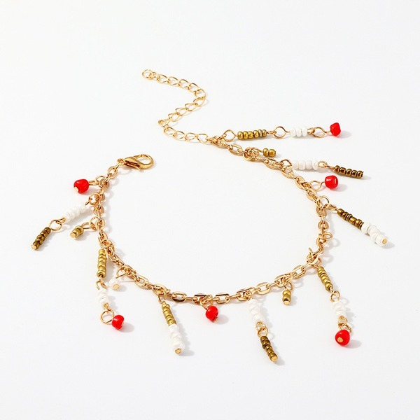 Bulk Jewelry Wholesale simple round piece multi-colored beaded beaded chain  	JDC-AS-e032 Wholesale factory from China YIWU China