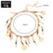 Bulk Jewelry Wholesale simple round piece multi-colored beaded beaded chain  	JDC-AS-e032 Wholesale factory from China YIWU China