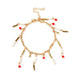 Bulk Jewelry Wholesale simple round piece multi-colored beaded beaded chain  	JDC-AS-e032 Wholesale factory from China YIWU China