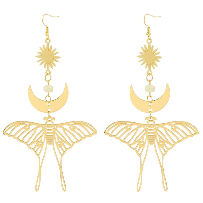 Wholesale simple tassel Butterfly Earrings MOQ≥2 JDC-ES-ZhuoX008 Earrings 卓星 ES4166 MOQ2 Wholesale Jewelry JoyasDeChina Joyas De China