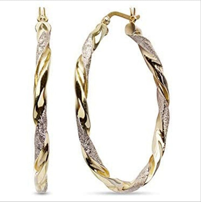 Wholesale Simple Zinc Alloy Big Earrings JDC-ES-ChenR001 Earrings 晨睿 Wholesale Jewelry JoyasDeChina Joyas De China