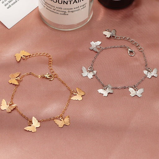 Wholesale single layer butterfly alloy bracelet JDC-BT-NZ038 Bracelet 奈珠 Wholesale Jewelry JoyasDeChina Joyas De China