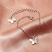 Wholesale single layer butterfly alloy bracelet JDC-BT-NZ038 Bracelet 奈珠 BZ1174baik Wholesale Jewelry JoyasDeChina Joyas De China