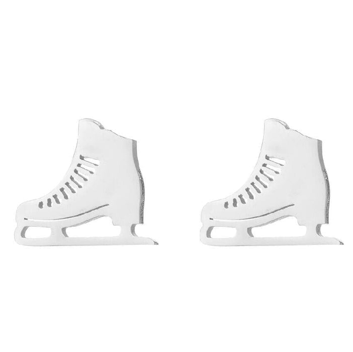 Wholesale skates sports soccer basketball stainless steel earrings MOQ≥2 JDC-ES-MOSHU001 Earrings 舒莫 407 steel Wholesale Jewelry JoyasDeChina Joyas De China