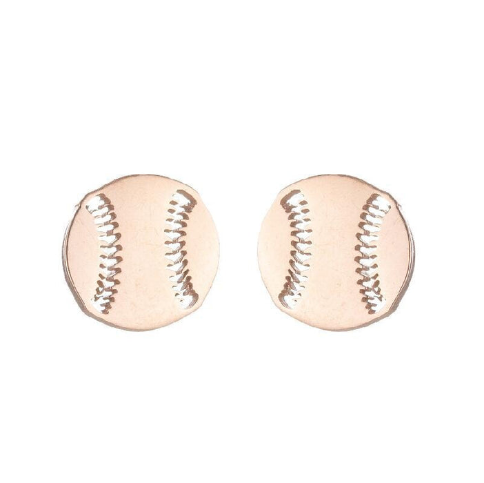 Wholesale skates sports soccer basketball stainless steel earrings MOQ≥2 JDC-ES-MOSHU001 Earrings 舒莫 49 rose Wholesale Jewelry JoyasDeChina Joyas De China