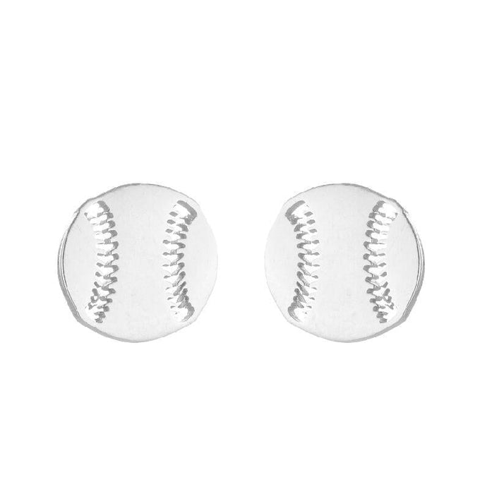 Wholesale skates sports soccer basketball stainless steel earrings MOQ≥2 JDC-ES-MOSHU001 Earrings 舒莫 49 steel color Wholesale Jewelry JoyasDeChina Joyas De China