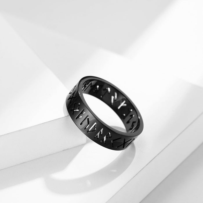 Wholesale skeletonized stainless steel ring JDC-RS-QianF009 Rings 千风 Wholesale Jewelry JoyasDeChina Joyas De China
