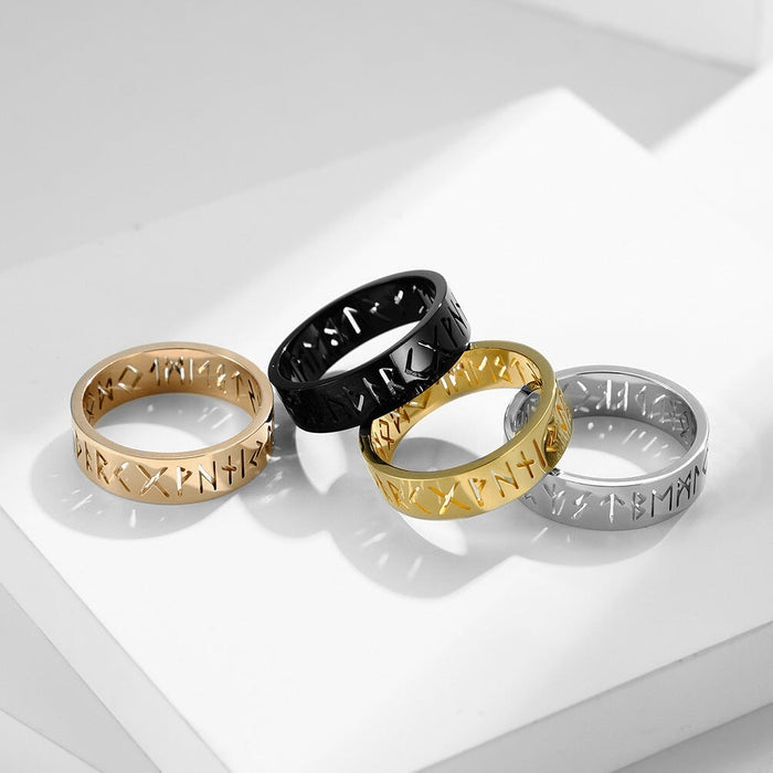 Wholesale skeletonized stainless steel ring JDC-RS-QianF009 Rings 千风 Wholesale Jewelry JoyasDeChina Joyas De China
