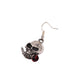 Wholesale skull mouth bite rose ancient silver alloy stud earrings JDC-ES-YYFF013 Earrings 燕羽飞飞 Wholesale Jewelry JoyasDeChina Joyas De China