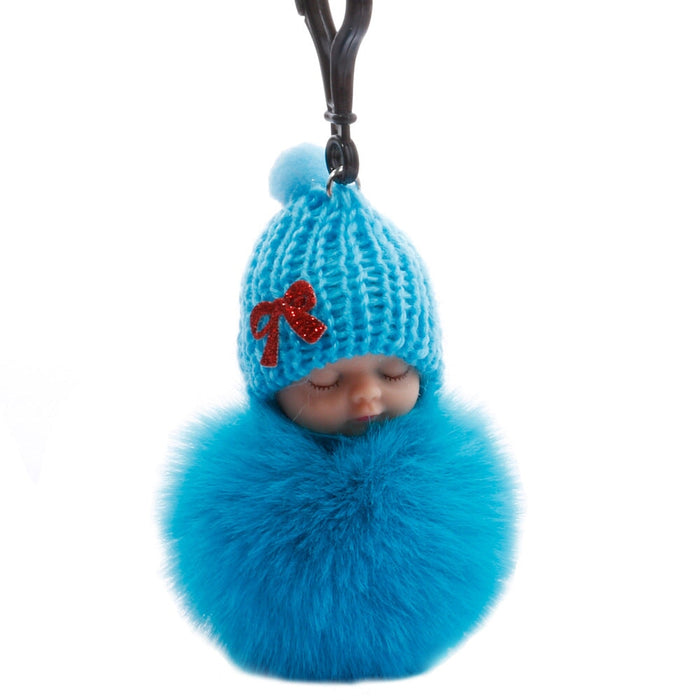 Wholesale Sleeping Doll Hair Ball Keychain JDC-KC-QiShi005 Keychains 奇释 Wholesale Jewelry JoyasDeChina Joyas De China