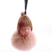 Wholesale Sleeping Doll Hair Ball Keychain JDC-KC-QiShi005 Keychains 奇释 Skin powder 7.5cm Wholesale Jewelry JoyasDeChina Joyas De China