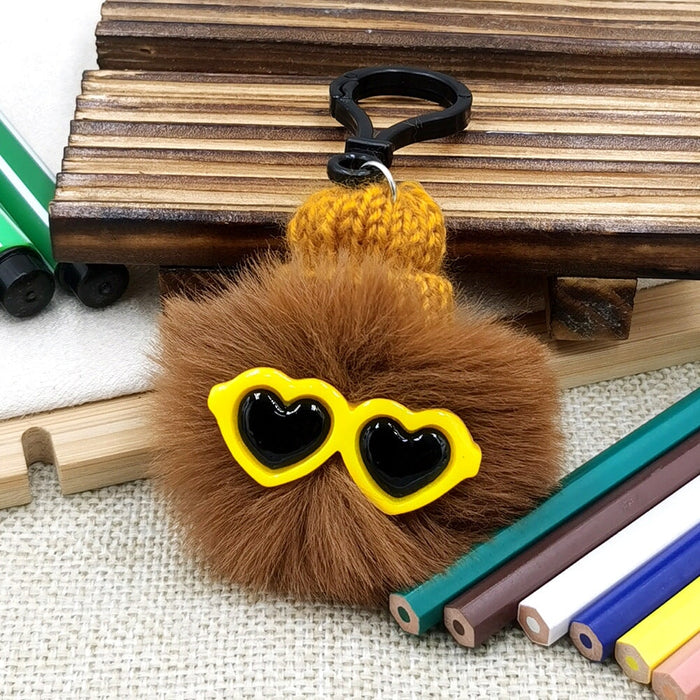 Wholesale small briquette plush keychain JDC-KC-QiShi008 Keychains 奇释 Coffee 7cm Wholesale Jewelry JoyasDeChina Joyas De China