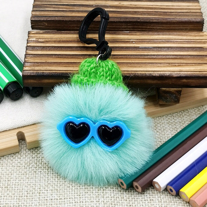 Wholesale small briquette plush keychain JDC-KC-QiShi008 Keychains 奇释 mint green 7cm Wholesale Jewelry JoyasDeChina Joyas De China