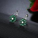 Wholesale small flower colorful zircon earrings MOQ≥2 JDC-ES-Kas001 Earrings 卡诗 Wholesale Jewelry JoyasDeChina Joyas De China
