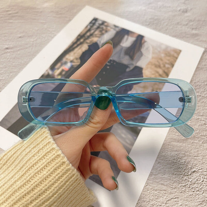 Wholesale small frame retro round sunglasses JDC-SG-JinF033 Sunglasses 季丰 BULE Wholesale Jewelry JoyasDeChina Joyas De China