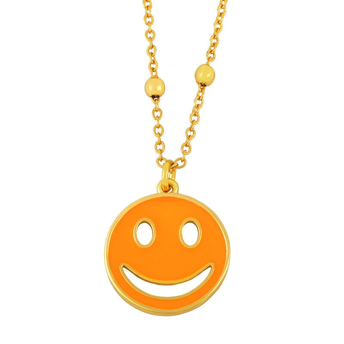 Wholesale smile expression hip hop punk neckchain JDC-NE-AS570 Necklaces 翱昇 Wholesale Jewelry JoyasDeChina Joyas De China