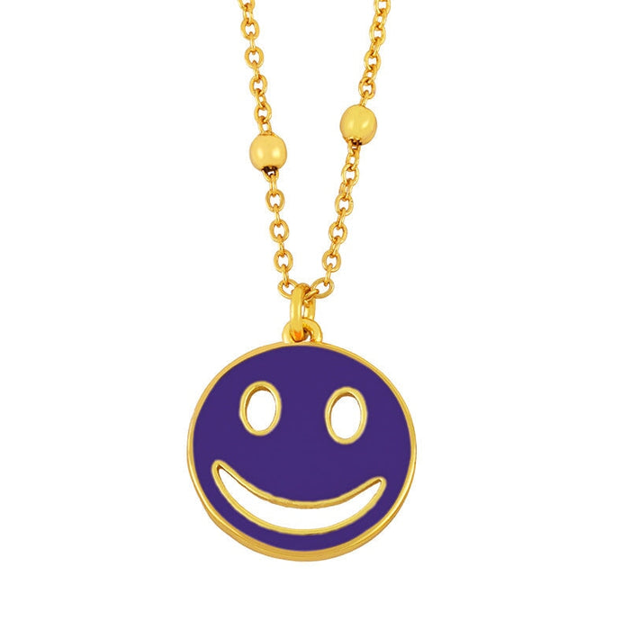 Wholesale smile expression hip hop punk neckchain JDC-NE-AS570 Necklaces 翱昇 Wholesale Jewelry JoyasDeChina Joyas De China