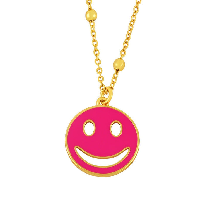 Wholesale smile expression hip hop punk neckchain JDC-NE-AS570 Necklaces 翱昇 Wholesale Jewelry JoyasDeChina Joyas De China