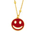 Wholesale smile expression hip hop punk neckchain JDC-NE-AS570 Necklaces 翱昇 red Wholesale Jewelry JoyasDeChina Joyas De China