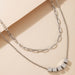 Wholesale Smiley Dice Multilayer Alloy Necklace JDC-NE-C235 Necklaces 陌茗 Wholesale Jewelry JoyasDeChina Joyas De China