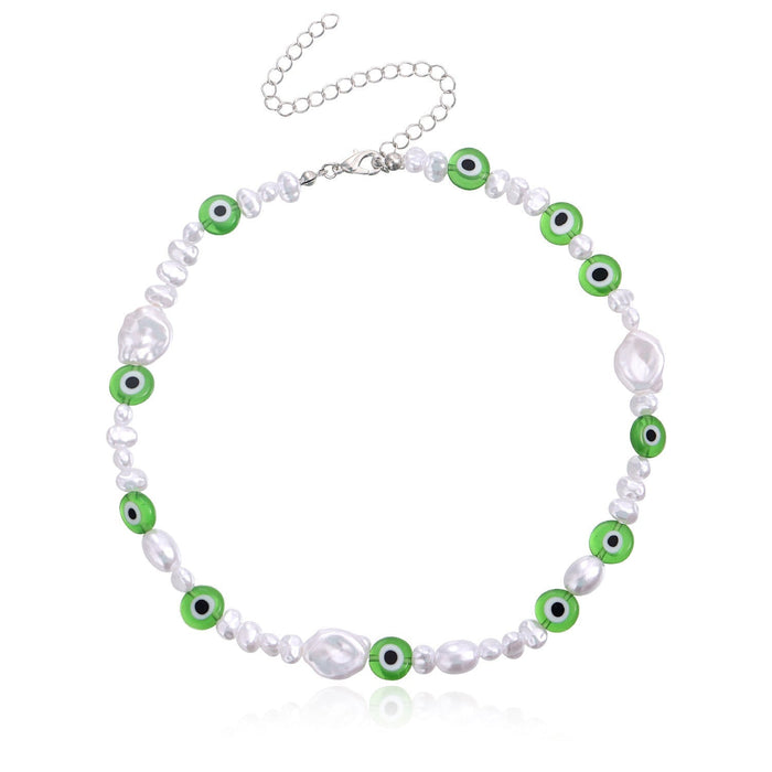 Wholesale smiling face expression pearl necklace Bohemian Necklace JDC-NE-YinH003 Necklaces 颖皓 Wholesale Jewelry JoyasDeChina Joyas De China