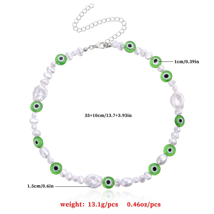 Wholesale smiling face expression pearl necklace Bohemian Necklace JDC-NE-YinH003 Necklaces 颖皓 Wholesale Jewelry JoyasDeChina Joyas De China