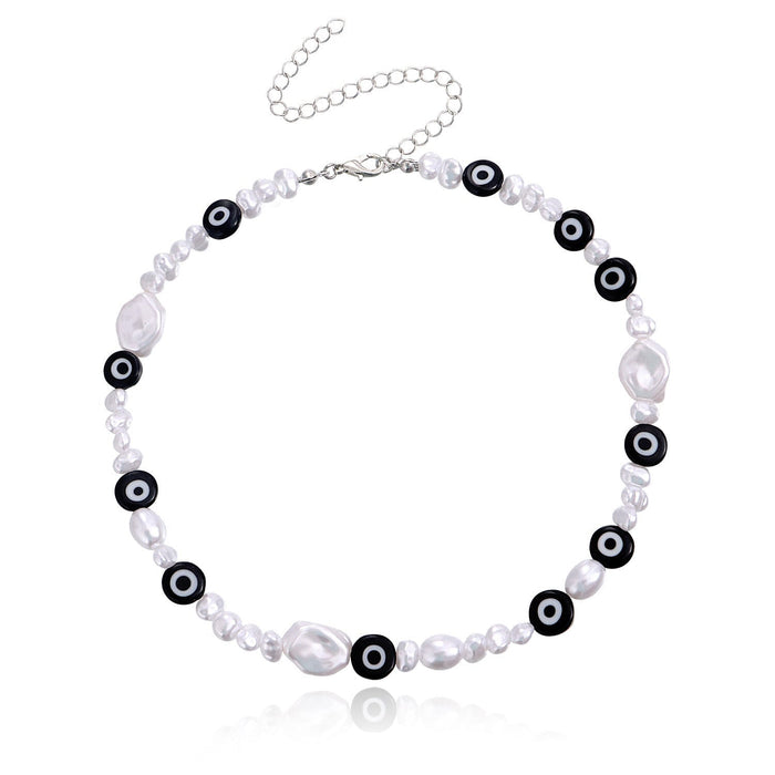 Wholesale smiling face expression pearl necklace Bohemian Necklace JDC-NE-YinH003 Necklaces 颖皓 black Wholesale Jewelry JoyasDeChina Joyas De China
