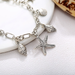 Bulk Jewelry Wholesale smooth Silver Ocean starfish conch pendant alloy Anklet JDC-AS-F408 Wholesale factory from China YIWU China