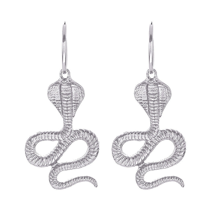 Wholesale Snake Shape Diamond Alloy Earrings JDC-ES-JuY001 Earrings 聚耀 silverE14 Wholesale Jewelry JoyasDeChina Joyas De China