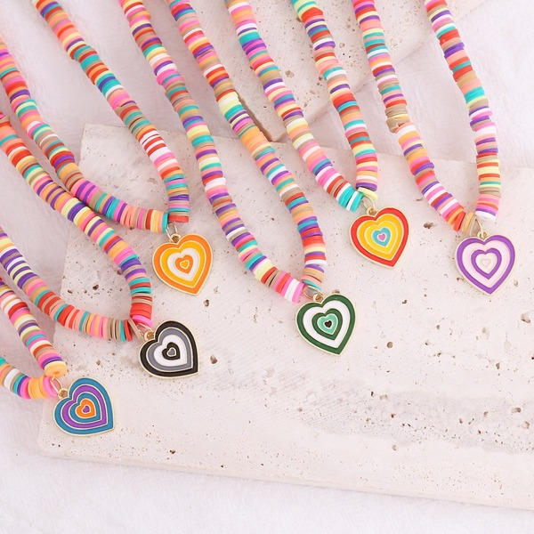 Wholesale Soft Ceramic Colored Boho Necklace JDC-NE-Bingm016 necklaces 冰萌 Wholesale Jewelry JoyasDeChina Joyas De China
