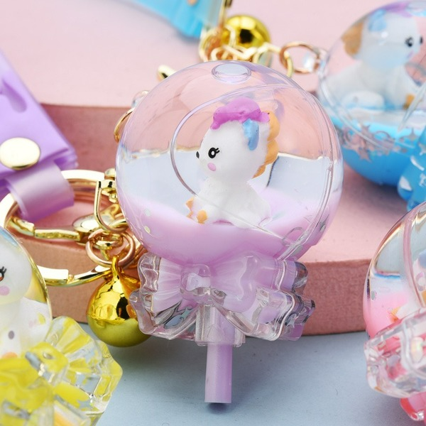 Wholesale Soft Glue Lollipop Unicorn Keychain JDC-KC-WS137 Keychains 围颂 Wholesale Jewelry JoyasDeChina Joyas De China