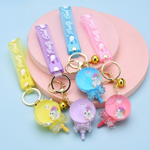 Wholesale Soft Glue Lollipop Unicorn Keychain JDC-KC-WS137 Keychains 围颂 Wholesale Jewelry JoyasDeChina Joyas De China